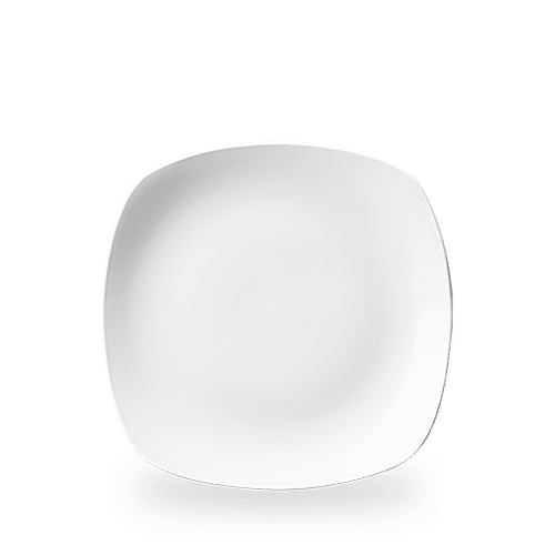 White X Squared Square Plate 10" Box of 12 (3-5 Working Days Delivery)