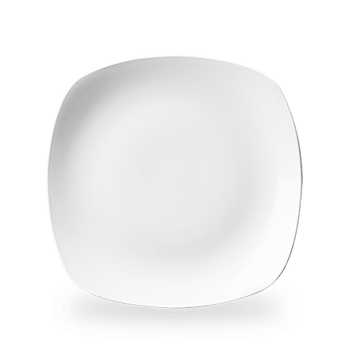 White X Squared Square Plate 11.5" Box of 12 (3-5 Working Days Delivery)
