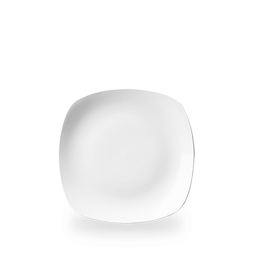White X Squared Square Plate 8.5" Box of 12 (3-5 Working Days Delivery)
