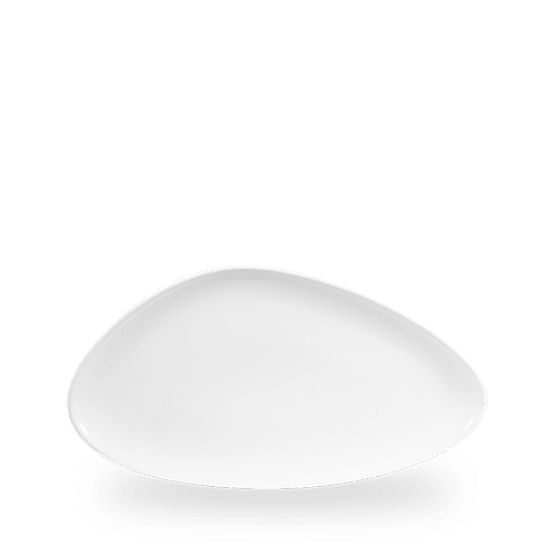 White Triangle Chefs Plate 12"X8" Box of 6 (3-5 Working Days Delivery)
