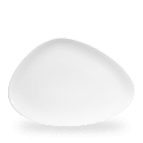 White Triangle Chefs Plate 14X9 3/4" Box of 6 (3-5 Working Days Delivery)