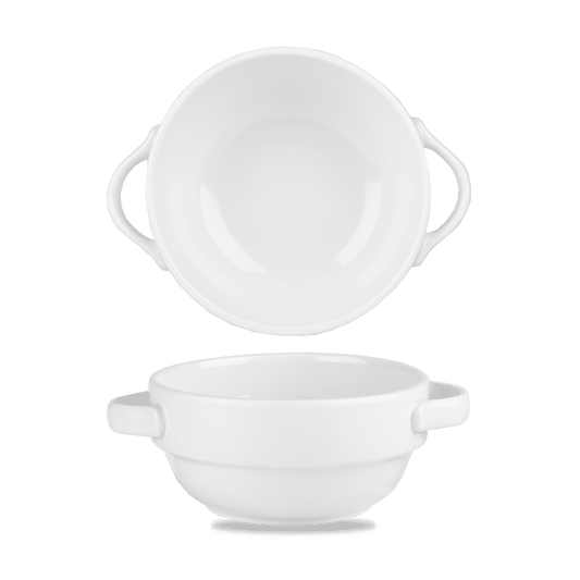 White Handled Stacking Bowl 12.6Oz Box of 6 (3-5 Working Days Delivery)