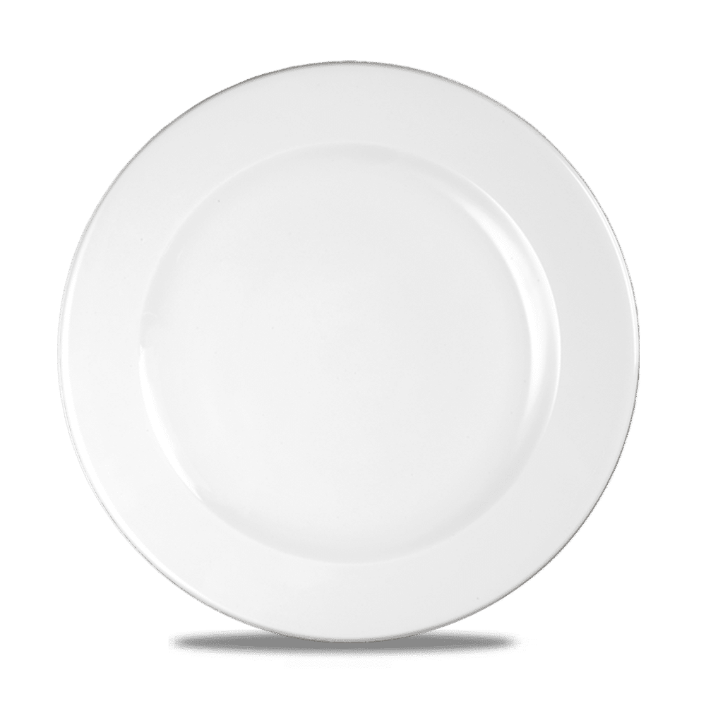 White Profile Plate 10 1/4" Box 12