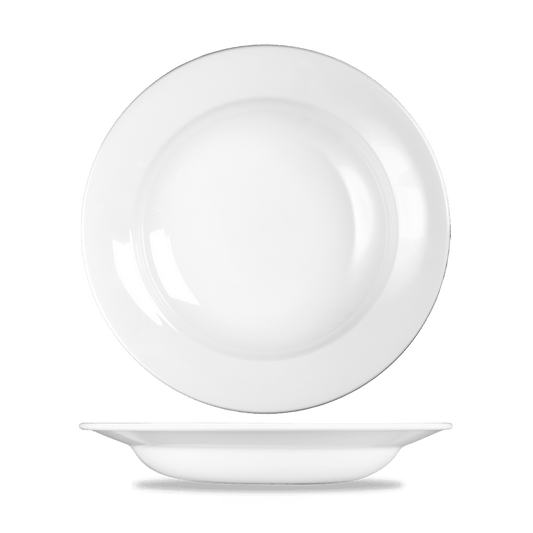 White Profile Rimmed Soup 9.75" Box of 12 (3-5 Working Days Delivery)