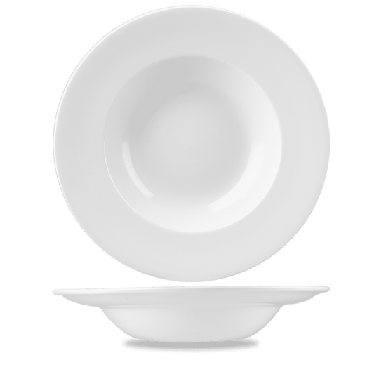 White Profile Wide Rim Bowl Large 10.90" Box of 12 (3-5 Working Days Delivery)