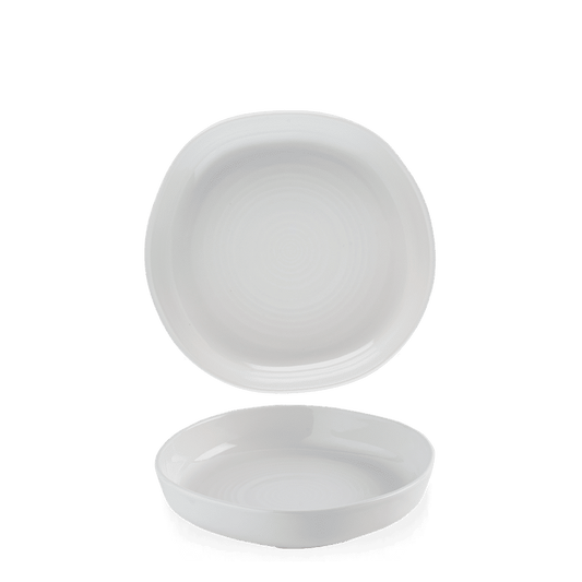 White Organic Walled Bowl 7 7/8" Box of 6 (3-5 Working Days Delivery)