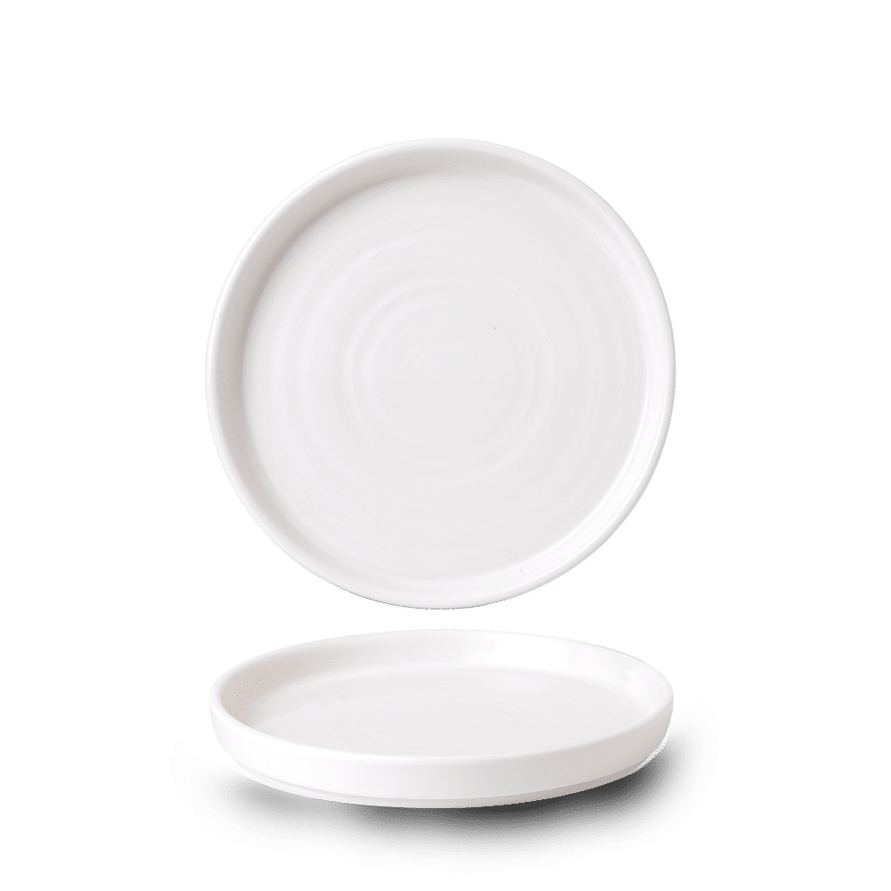 White  Walled Plate 6.3" Box 6