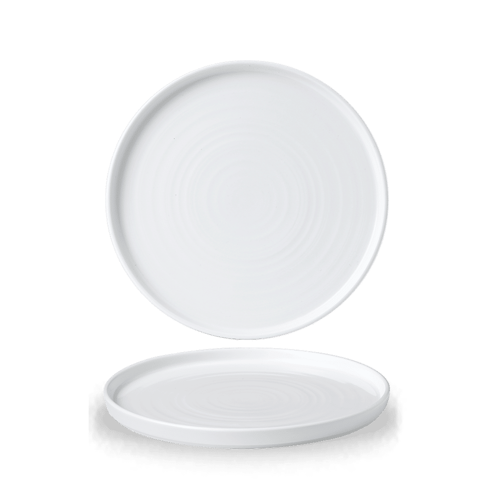 White  Walled Plate 8.67" Box 6