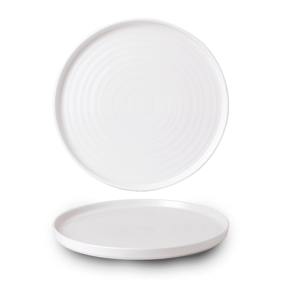 White  Walled Plate 11" Box 6