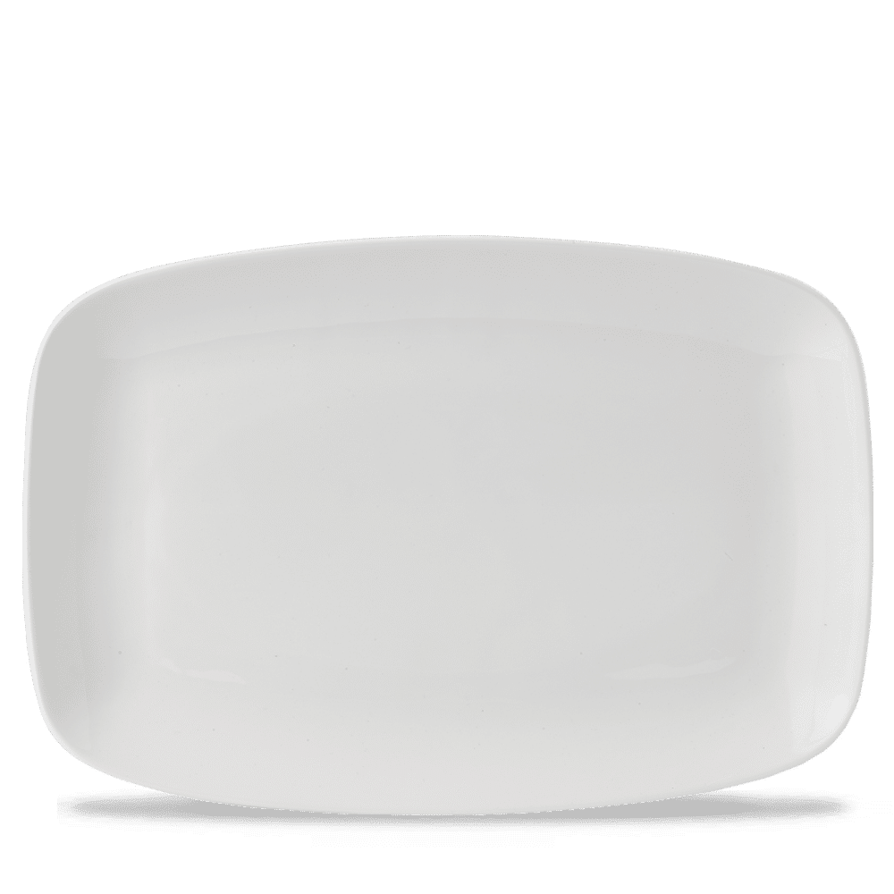 White Oblong Chefs Plate 13 1/2" X 9 1/4" Box 6