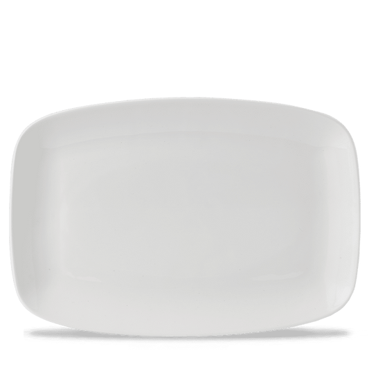 White Oblong Chefs Plate 13 1/2" X 9 1/4" Box of 6 (3-5 Working Days Delivery)