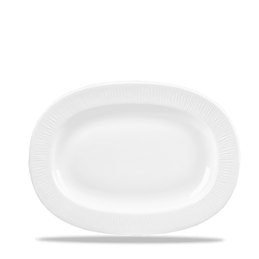 Bamboo Oval Dish Medium Rimmed 28Cm Box of 6 (3-5 Working Days Delivery)