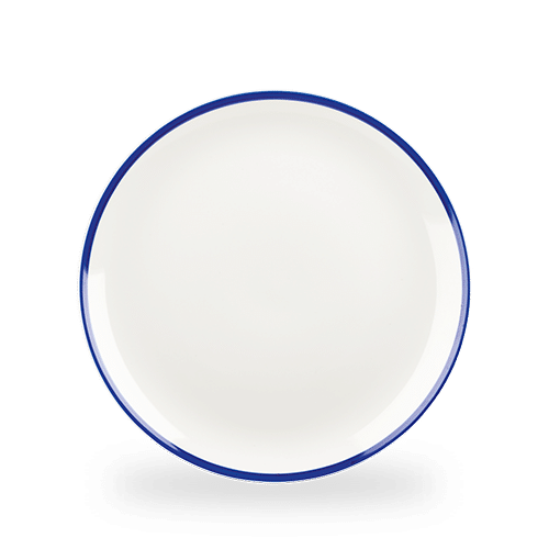 Retro Blue  Coupe Plate 11.25" Box 12
