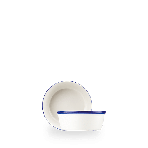 Retro Blue  Round Pie Dish 5.25" Box 12