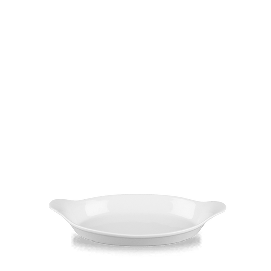 White Cookware Intermediate Oval Eared Dish 9"X5" Box of 6 (3-5 Working Days Delivery)