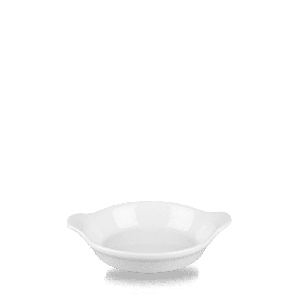 White Cookware  Mini Round Eared Egg Dish 6Oz Box 6