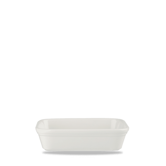White Cookware Shallow Rectangular Dish 6.13" Box of 12 (3-5 Working Days Delivery)