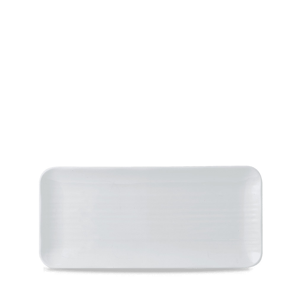 Dudson White Organic Coupe Rect Platter 13 3/4X6 1/4" Box 6