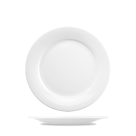 Menu Porcelain Mid Rim Plate 8" Box of 6 (3-5 Working Days Delivery)