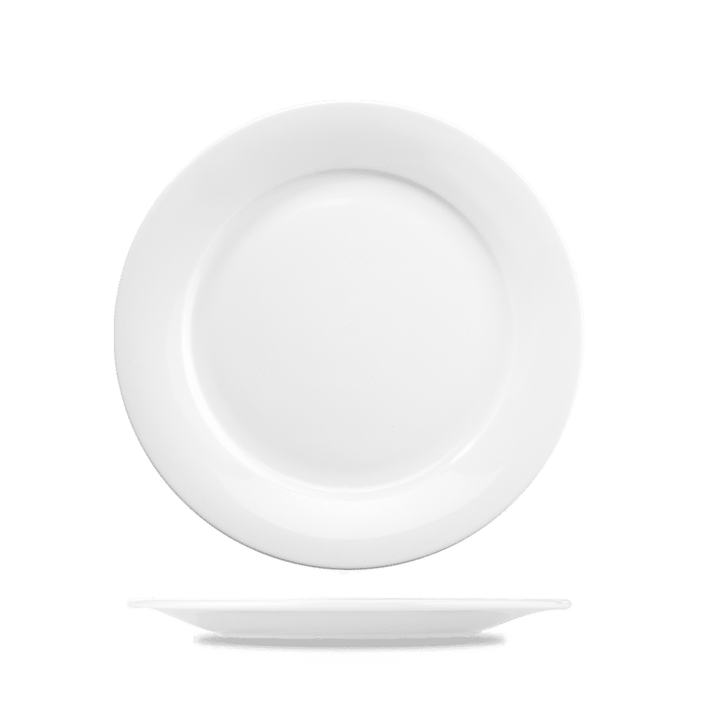 Menu Porcelain Mid Rim Plate 9" Box 6