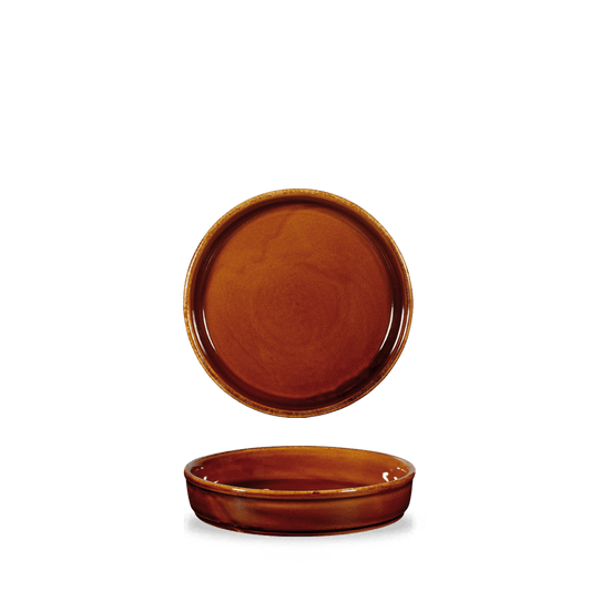 Rustics Brown Mezze Dish 14Cm Box of 6 (3-5 Working Days Delivery)
