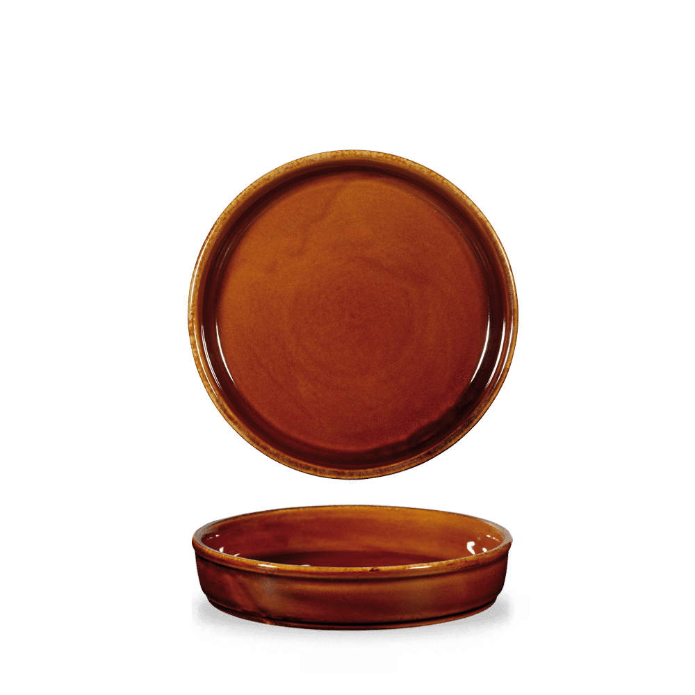 Rustics Brown  Mezze Dish 20Cm Box 6