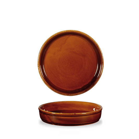 Rustics Brown Mezze Dish 20Cm Box of 6 (3-5 Working Days Delivery)