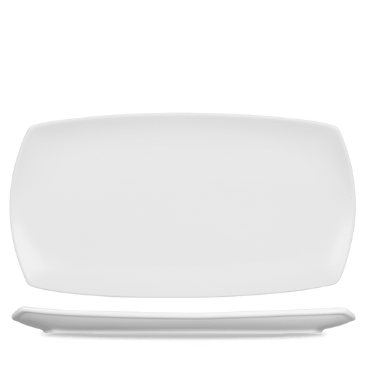 Menu Porcelain Flat Rectangle Plate 14X7.5" Box of 6 (3-5 Working Days Delivery)