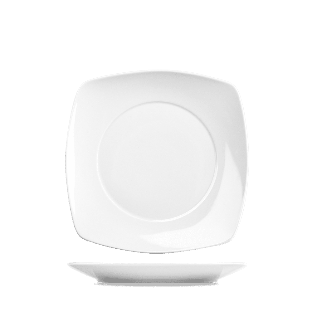 Menu Porcelain  Square Plate 17.5Cm Box 6