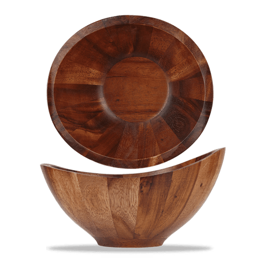 Wood Lrg Moonstone Bowl 23.5X22X12.5Cm Box of 4 (3-5 Working Days Delivery)