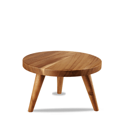 Wood Round Large Stand 25X15Cm Box of 4 (3-5 Working Days Delivery)