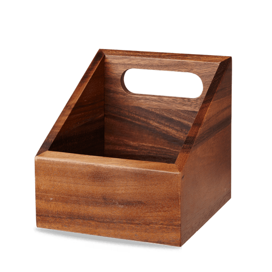 Wood Square Medium Wooden Carrier 6" Box of 4 (3-5 Working Days Delivery)