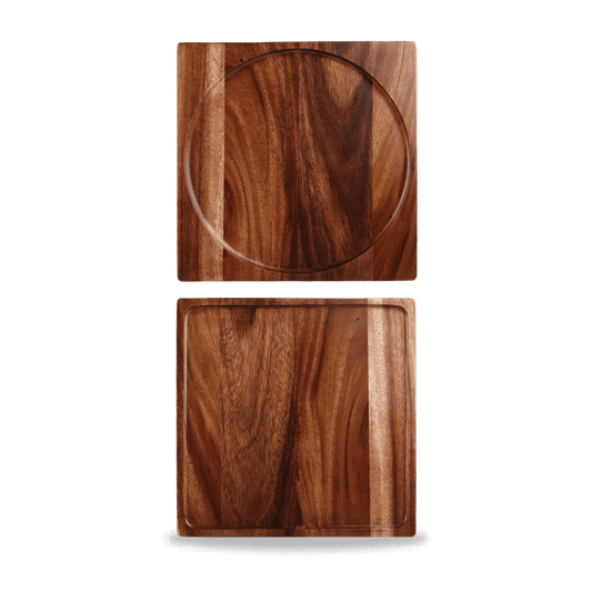 Wood Square Presentation Board 12" Box of 4 (3-5 Working Days Delivery)