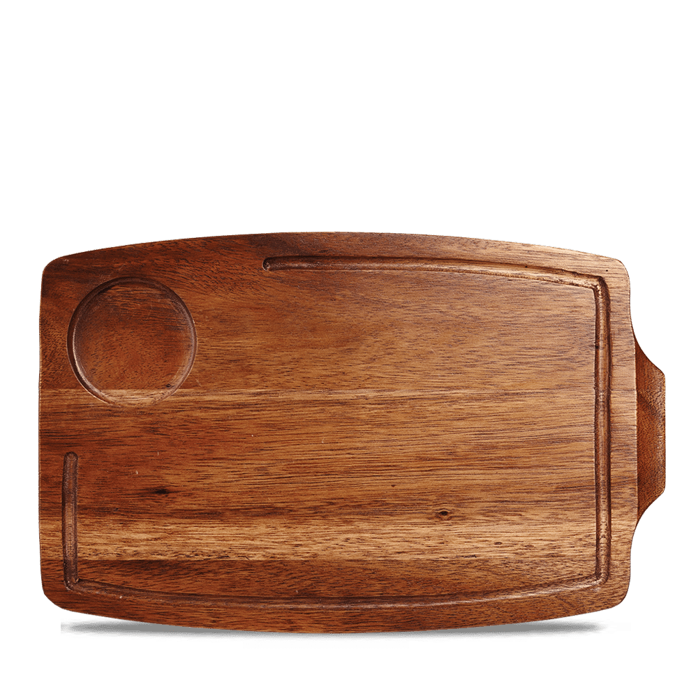 Wood Rectangular Serving Board 13 5/8X8 5/8" Box 6