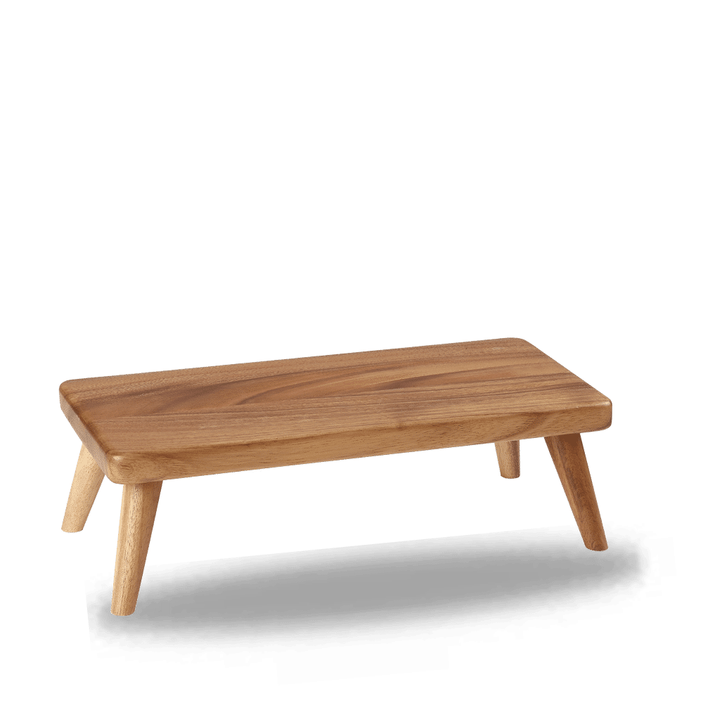 Wood Rectangular Small Stand 13 1/8X6X4 1/8" Box 2