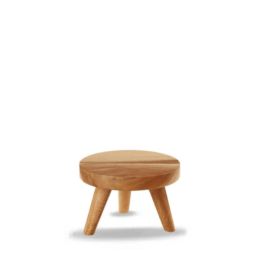 Wood Round Small Stand  Box 4