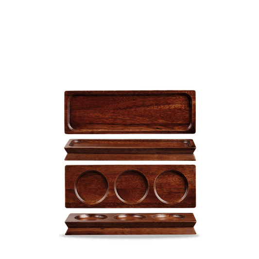 Wood Wooden Deli Board 27Cm X 9Cm Box of 4 (3-5 Working Days Delivery)