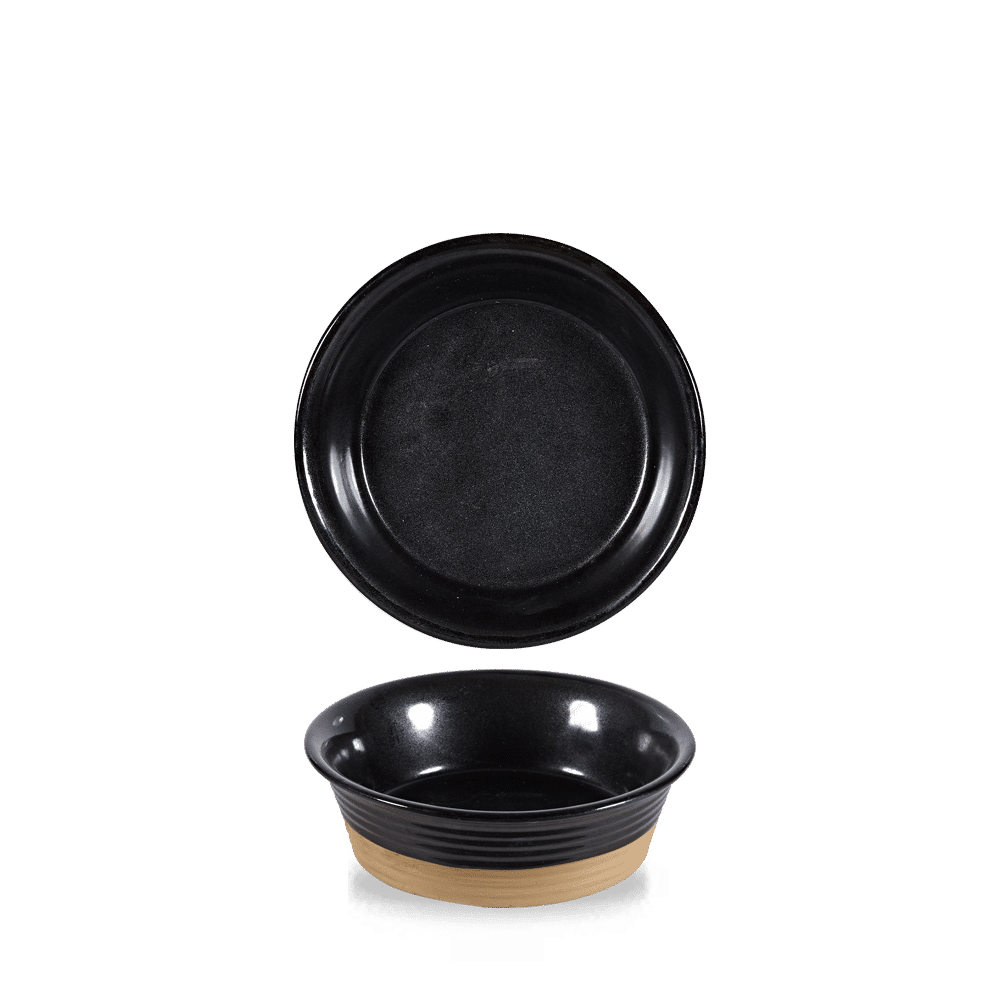 Igneous Black  Large Pie Dish 19.3Oz Box 6