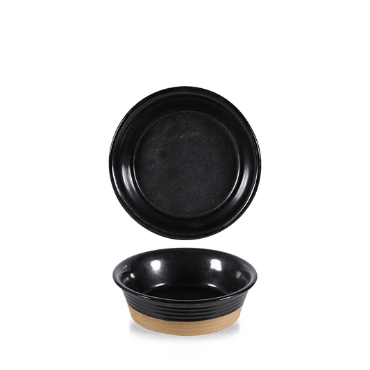 Igneous Black Large Pie Dish 19.3Oz Box of 6 (3-5 Working Days Delivery)