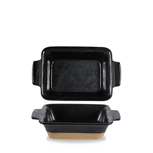 Igneous Black Rectangle Dish 7" Box of 6 (3-5 Working Days Delivery)
