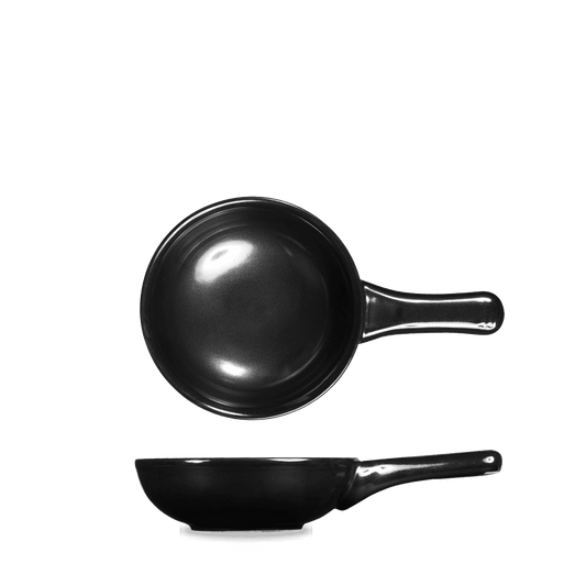 Rustics Black Sparkle Small Skillet 13Oz Box of 6 (3-5 Working Days Delivery)
