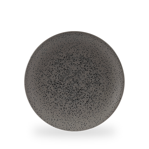 Menu Shades Caldera Flint Grey Coupe Plate 10.5" Box of 6 (3-5 Working Days Delivery)
