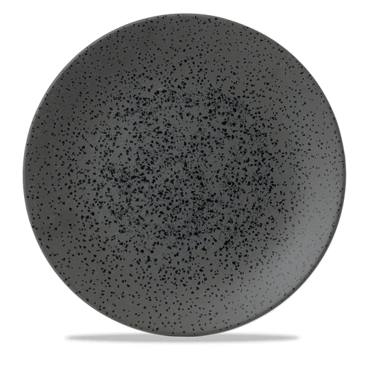 Menu Shades Caldera Flint Grey Coupe Plate 11 3/8" Box of 6 (3-5 Working Days Delivery)