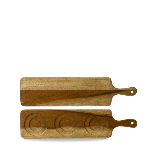 Wood Medium Rect Handled Board 46.9X12Cm Box of 4 (3-5 Working Days Delivery)