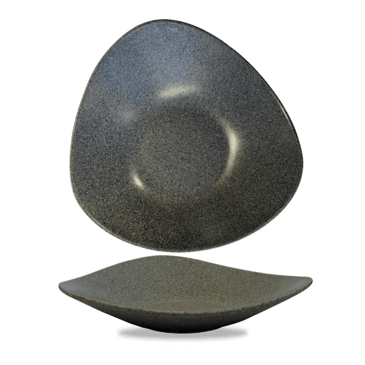 Plastic Granite Lotus Melamine Dish 14" Box of 4 (3-5 Working Days Delivery)