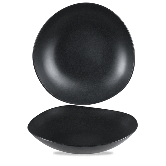 Plastic Trace Granite Blk Melamine Bowl 15" Box of 2 (3-5 Working Days Delivery)