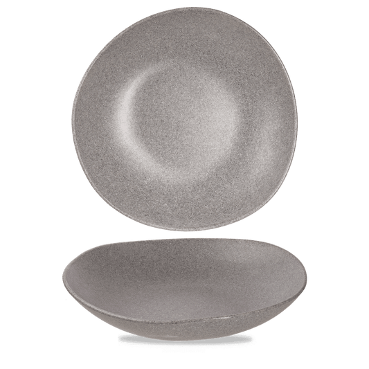 Plastic Trace Granite Melamine Bowl 15" Box of 2 (3-5 Working Days Delivery)
