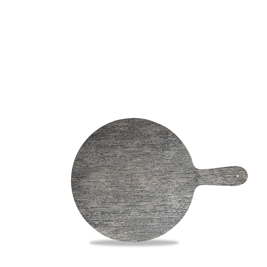 Plastic Distressed Wood Round Paddle 12.5" Box of 4 (3-5 Working Days Delivery)