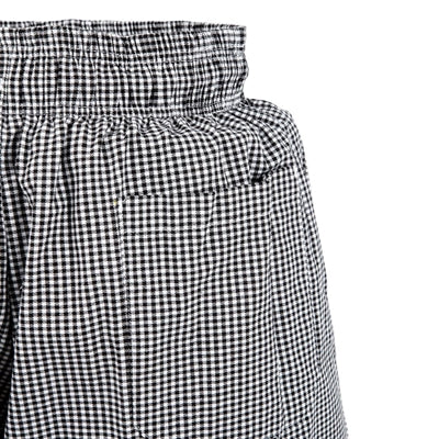Chef Works Essential Baggy Pants Small Black Check