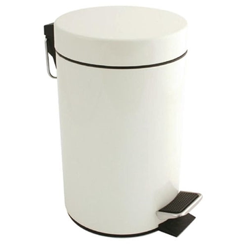 Pedal Bin White 5Ltr